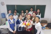 2023,март,13 Красивая традиция приветствия друг друга, в преддверии Наурыза прошла 13 марта в музыкальной школе- интернате для одарённых детей.